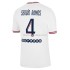 Camisola Paris Saint-Germain Sergio Ramos 4 Equipamento Quarto 2021-2022 Manga Corta